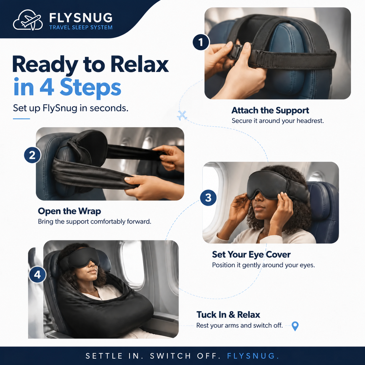 FlySnug 3-in-1 Travel Sleep Set